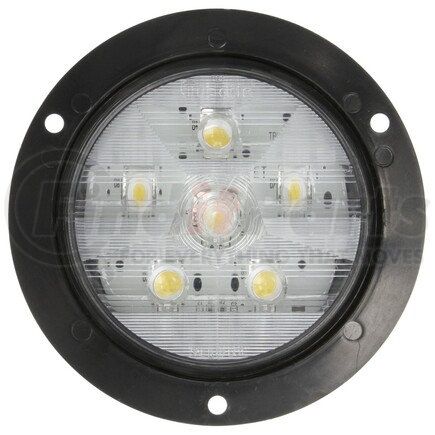 44992C by TRUCK-LITE - Super 44 Back Up Light - LED, Clear Lens, 6 Diode, Round Lens Shape, Flange Mount, 12v