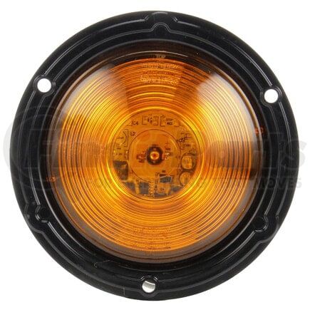 44938Y by TRUCK-LITE - 44 Series Turn Signal Light - LED, Yellow Round Lens, 1 Diode, Flange Mount, 12-24V