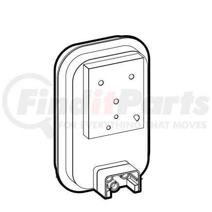 45024 by TRUCK-LITE - 45 Series Back Up Light - Incandescent, Clear Lens, 1 Bulb, Rectangular Lens Shape, Grommet Kit, 12v