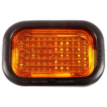 45063Y by TRUCK-LITE - 45 Series Turn Signal Light - LED, Yellow Rectangular Lens, 70 Diode, Grommet Mount, 24V