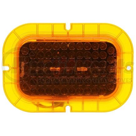 45256Y by TRUCK-LITE - 45 Series Turn Signal Light - LED, Yellow Rectangular Lens, 70 Diode, Flange Mount, 12V