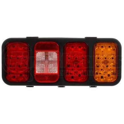 45631 by TRUCK-LITE - 45 Series Brake / Tail / Turn Signal Light - LED, Incandescent, Hardwired, PL-2 Connection, 12v