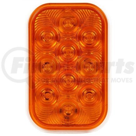 4558A by TRUCK-LITE - Signal-Stat Turn Signal Light - LED, Yellow Rectangular Lens, 10 Diode, Grommet Mount, 12V