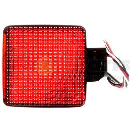4754 by TRUCK-LITE - Signal-Stat Pedestal Light - Incandescent, Red/Yellow Square, 1 Bulb, Dual Face, Horizontal Mount, Side Marker, 2 Wire, 2 Stud, Stripped End