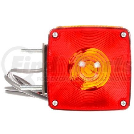 4805AY116 by TRUCK-LITE - Signal-Stat Pedestal Light - Incandescent, Red/Yellow Square, 2 Bulb, Left-hand, Dual Face, Vertical Mount, Side Marker, 3 Wire, 2 Stud, Packard 12052457