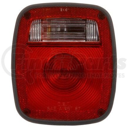 5013K by TRUCK-LITE - Signal-Stat License Plate Light - Incandescent, Red/Clear Polycarbonate Lens, 3 Stud , 12V, Left Hand Side