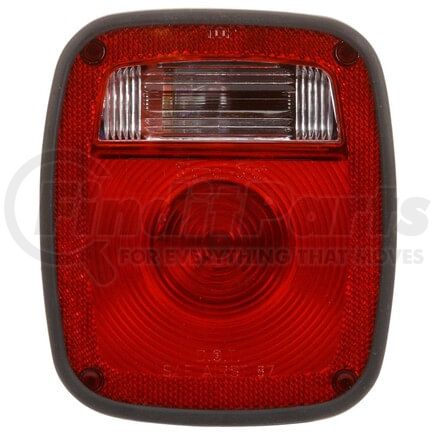 5015K by TRUCK-LITE - Signal-Stat License Plate Light - Incandescent, Red/Clear Acrylic Lens, 2 Stud , 12V, Left Hand Side