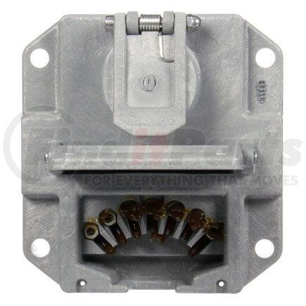 50805 by TRUCK-LITE - 50 Series Trailer Nosebox Assembly - 7 Solid Pin, Grey Polycarbonate, Surface Mount, Without Circuit Breakers