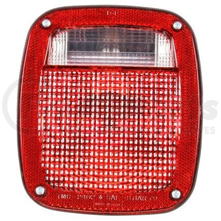 5315Y101 by TRUCK-LITE - Signal-Stat License Plate Light - Incandescent, Red/Clear Polycarbonate Lens, 3 Stud , 12V, Left Hand Side