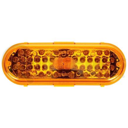 60074Y by TRUCK-LITE - 60 Series Turn Signal / Parking Light - LED, Yellow Oval, 44 Diode, Grommet Mount, 12V