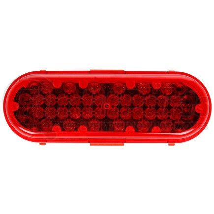 60122R by TRUCK-LITE - Super 60 Strobe Light - LED, 36 Diode, Oval Red, Grommet Mount, 12V