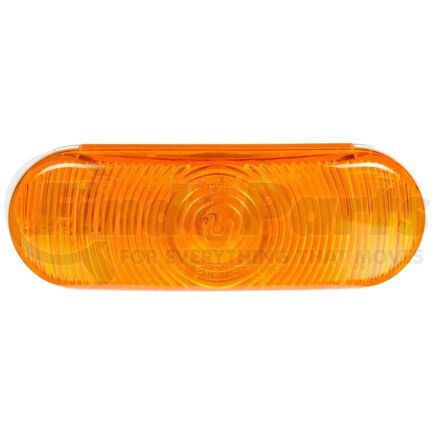 60201Y by TRUCK-LITE - Super 60 Turn Signal Light - Incandescent, Yellow Oval Lens, 1 Bulb, Grommet Mount, 12V