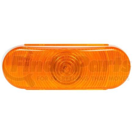 60207Y by TRUCK-LITE - Super 60 Turn Signal / Parking Light - Incandescent, Yellow Oval, 1 Bulb, Grommet Mount, 24V