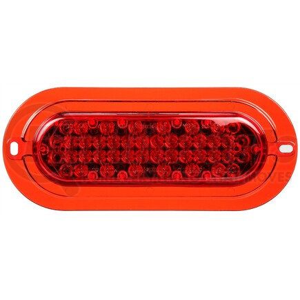 60366R by TRUCK-LITE - Super 60 Strobe Light - LED, 36 Diode, Oval Red, Flange Mount, 12V