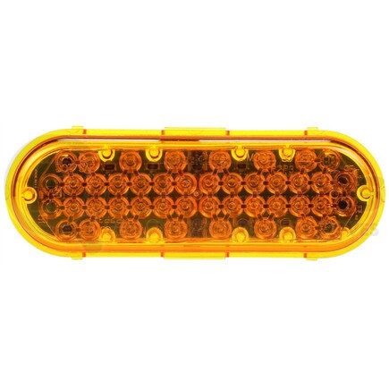 60360Y by TRUCK-LITE - Super 60 Strobe Light - LED, 36 Diode, Oval Yellow, Grommet Mount, 12V