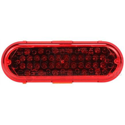 60362R by TRUCK-LITE - Super 60 Strobe Light - LED, 36 Diode, Oval Red, Grommet Mount, 12V