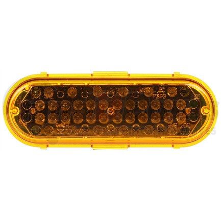 60362Y by TRUCK-LITE - Super 60 Strobe Light - LED, 36 Diode, Oval Yellow, Grommet Mount, 12V