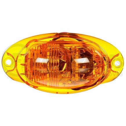 60424Y by TRUCK-LITE - 60 Series Turn Signal Light - LED, Yellow Oval Lens, 6 Diode, 2 Screw, 12V