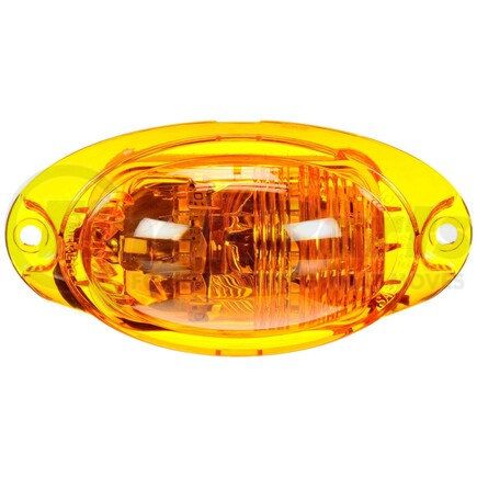 60425Y by TRUCK-LITE - 60 Series Turn Signal Light - LED, Yellow Oval Lens, 6 Diode, 2 Screw, 12V