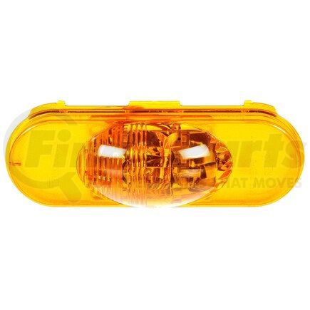 60422Y by TRUCK-LITE - 60 Series Turn Signal Light - LED, Yellow Oval Lens, 6 Diode, Grommet Mount, 12V