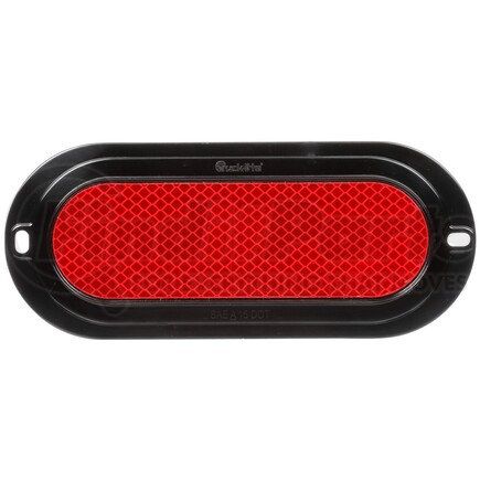 60558R by TRUCK-LITE - 60 Series Reflector - 2x6 Oval, Red, 2 Screw