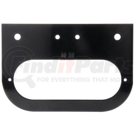 60722 by TRUCK-LITE - Brake / Tail Light Bracket - 2 Screw Bracket Mount, For Oval Shape Lights, Black Steel