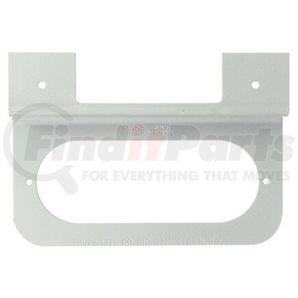 60733 by TRUCK-LITE - Turn Signal Light Bracket - For 60 Series Oval Shape Lights, Notch Flange, Gray Steel, 2 Screw Mount