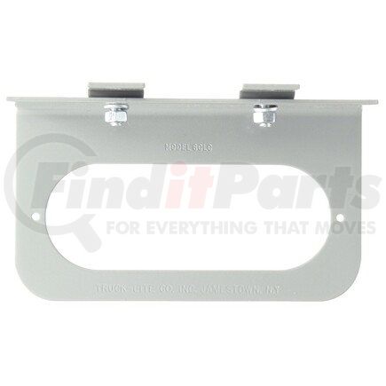 60729 by TRUCK-LITE - Brake / Tail Light Bracket - 2 Screw Bracket Mount, For Oval Shape Lights, Gray Steel