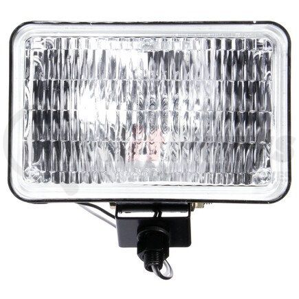 627WD by TRUCK-LITE - Signal-Stat Work Light - 4x6 in. Rectangular Halogen, Black Housing, 1 Bulb, 12V, Stud, 1450 Lumen