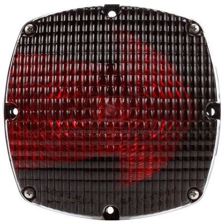 6501 by TRUCK-LITE - Signal-Stat Turn Signal Light - Incandescent, Red Square Lens, 2 Bulb, 4 Screw, 12V