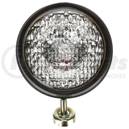 630W by TRUCK-LITE - Signal-Stat Work Light - 5 in. Round Incandescent, Black Housing, 1 Bulb, 12V, Stud