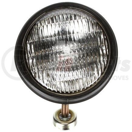 630W4 by TRUCK-LITE - Work Light - Par 46 5 In. Round Incandescent, Black, 1 Bulb, Stripped End, 24 Volt