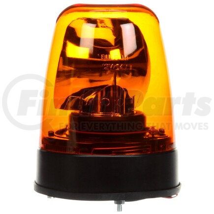 6822A by TRUCK-LITE - Signal-Stat Beacon Light - Halogen, Rotating Beacon, Yellow Lens, Permanent Mount, Class III, Hardwired, Blunt Cut, 12V