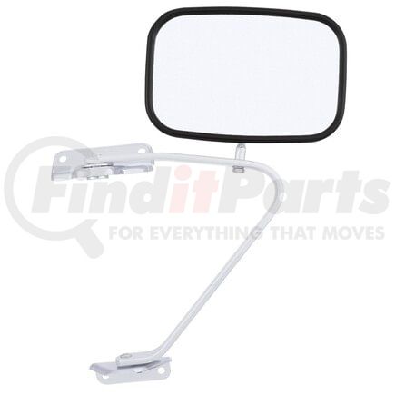 7555 by TRUCK-LITE - Signal-Stat Door Mirror - 15.75 x 8.75 in., Chrome ABS Plastic, Flat Mirror, Universal