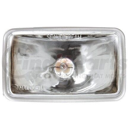 80204 by TRUCK-LITE - 80 Series Vehicle-Mounted Spotlight - 4x6 in. Rectangular Halogen Replacement Beam, White Housing, 1 Bulb, 12V, Replacement, Lumen