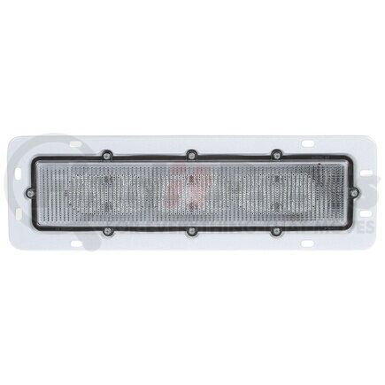 80250C by TRUCK-LITE - 80 Series Dome Light - LED, 6 Diode, Rectangular Clear Lens, White 8 Screw Bracket Mount, 12-24V