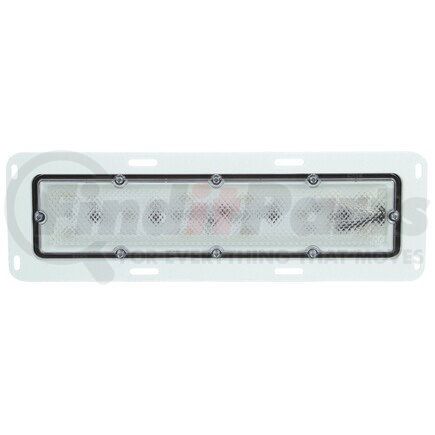 80251C by TRUCK-LITE - 80 Series Dome Light - LED, 10 Diode, Rectangular Clear Lens, White 8 Screw Bracket Mount, 12V