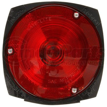 80324R by TRUCK-LITE - License Plate Light - Incandescent, Red Acrylic Lens, 2 Stud , 12V