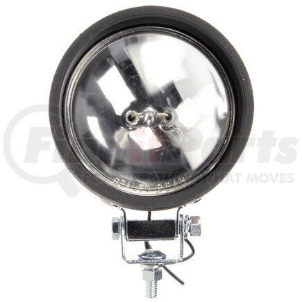 80374 by TRUCK-LITE - 80 Series Vehicle-Mounted Spotlight - Par 36 5 in. Round Incandescent, Black Housing, 1 Bulb, 12V, Stud