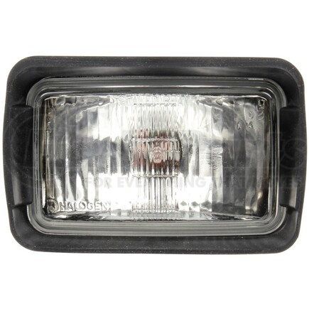 80388 by TRUCK-LITE - Work Light - 4x6 in. Rectangular Halogen, Black Housing, 1 Bulb, 12V, Stud