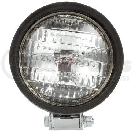 80360 by TRUCK-LITE - Work Light - 5 in. Round Incandescent, Black Housing, 1 Bulb, 12V, Stud