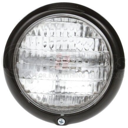 80364 by TRUCK-LITE - Work Light - 5 in. Round Incandescent, Black Housing, 1 Bulb, 12V, Stud