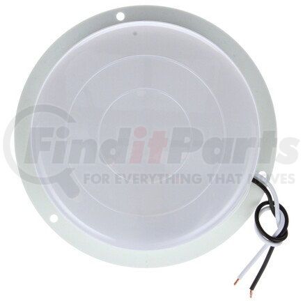 80427 by TRUCK-LITE - 80 Series Dome Light - Incandescent, 1 Bulb, Round Clear Lens, White 3 Screw Bracket Mount, 12V