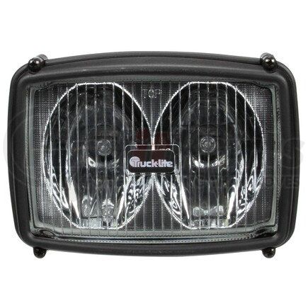 80498 by TRUCK-LITE - Work Light - 4x6 in. Rectangular Halogen, Black Housing, 2 Bulb, 12V, Bracket Mount, 1450 Lumen