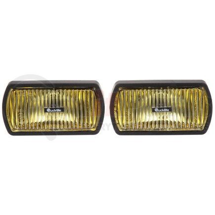 80522 by TRUCK-LITE - Fog Light - Halogen, 1 Bulb, Yellow Rectangular Glass Lens, 12V