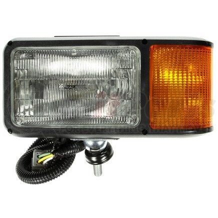 80848 by TRUCK-LITE - Snow Plow Light - Halogen, 2 Bulb, Polycarbonate, 4 x 6 in. Rectangular, Left Hand Side, 12V