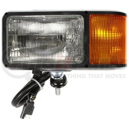 80860 by TRUCK-LITE - Snow Plow Light - Halogen, 2 Bulb, Polycarbonate, 4 x 6 in. Rectangular, Left Hand Side, 12V