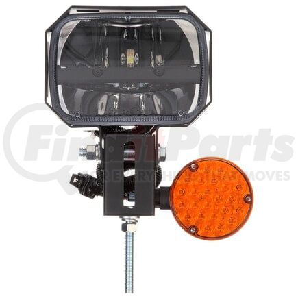 80873 by TRUCK-LITE - Snow Plow Light - LED, 23 Diode, Polycarbonate, 5 x 7 in. Rectangular, Left Hand Side, 12-24V