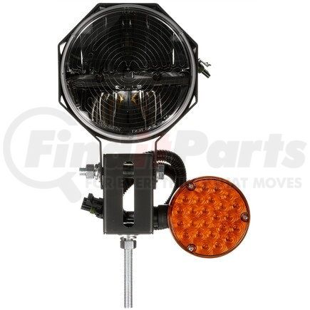 80989 by TRUCK-LITE - Snow Plow Light - LED, 23 Diode, Polycarbonate, 7 in. Round, Left Hand Side, 12-24V