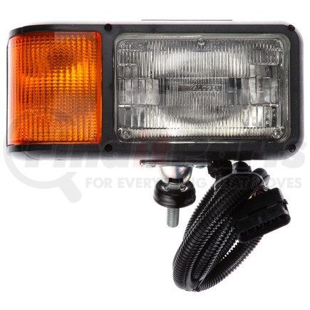 80920 by TRUCK-LITE - Snow Plow Light - Halogen, 2 Bulb, Polycarbonate, 4 x 6 in. Rectangular, Right Hand Side, 12V